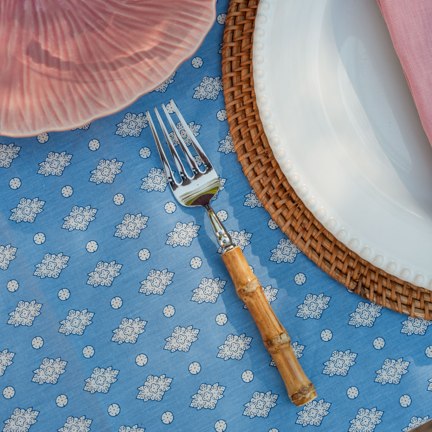 4 Piece Bamboo Handle Stainless Steel Cutlery Set