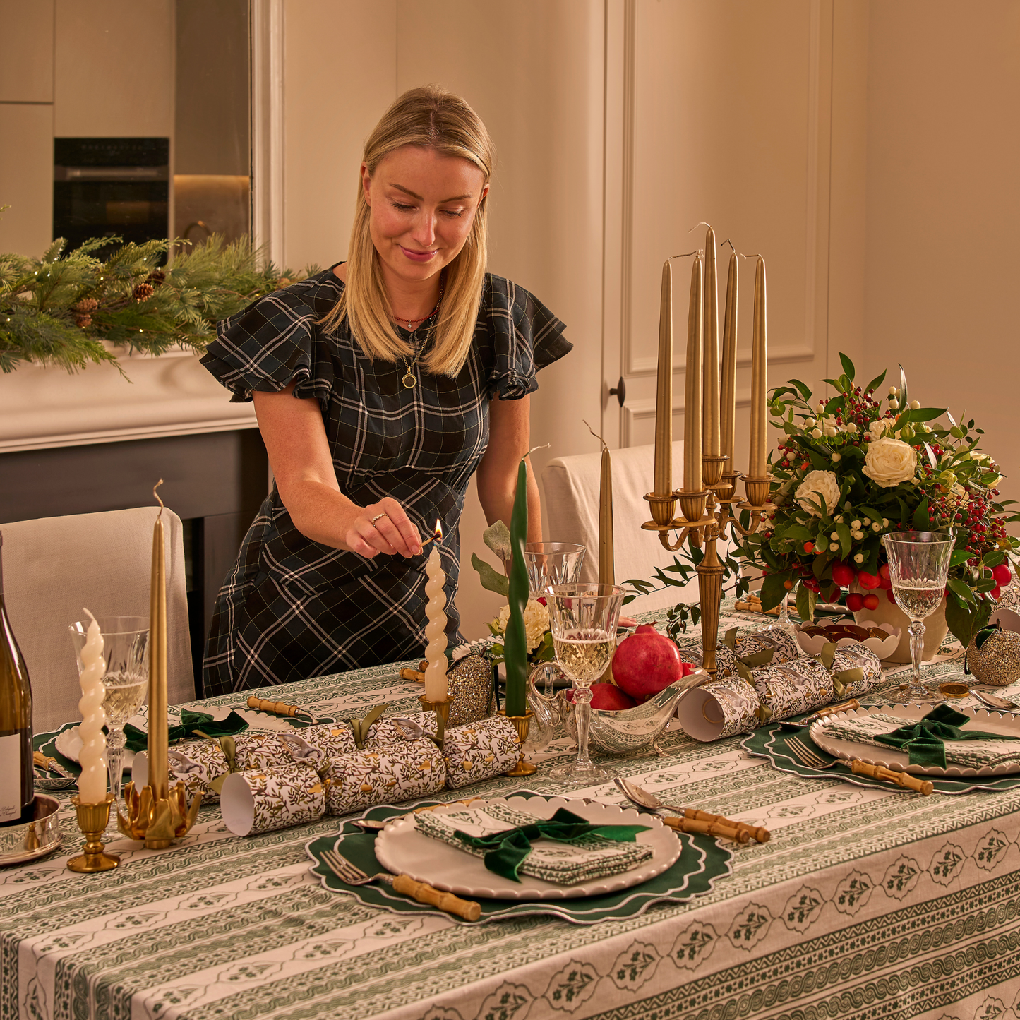 The Emerald Green First Bloom Festive Tableware Set (4 persons) - SAVE 15%