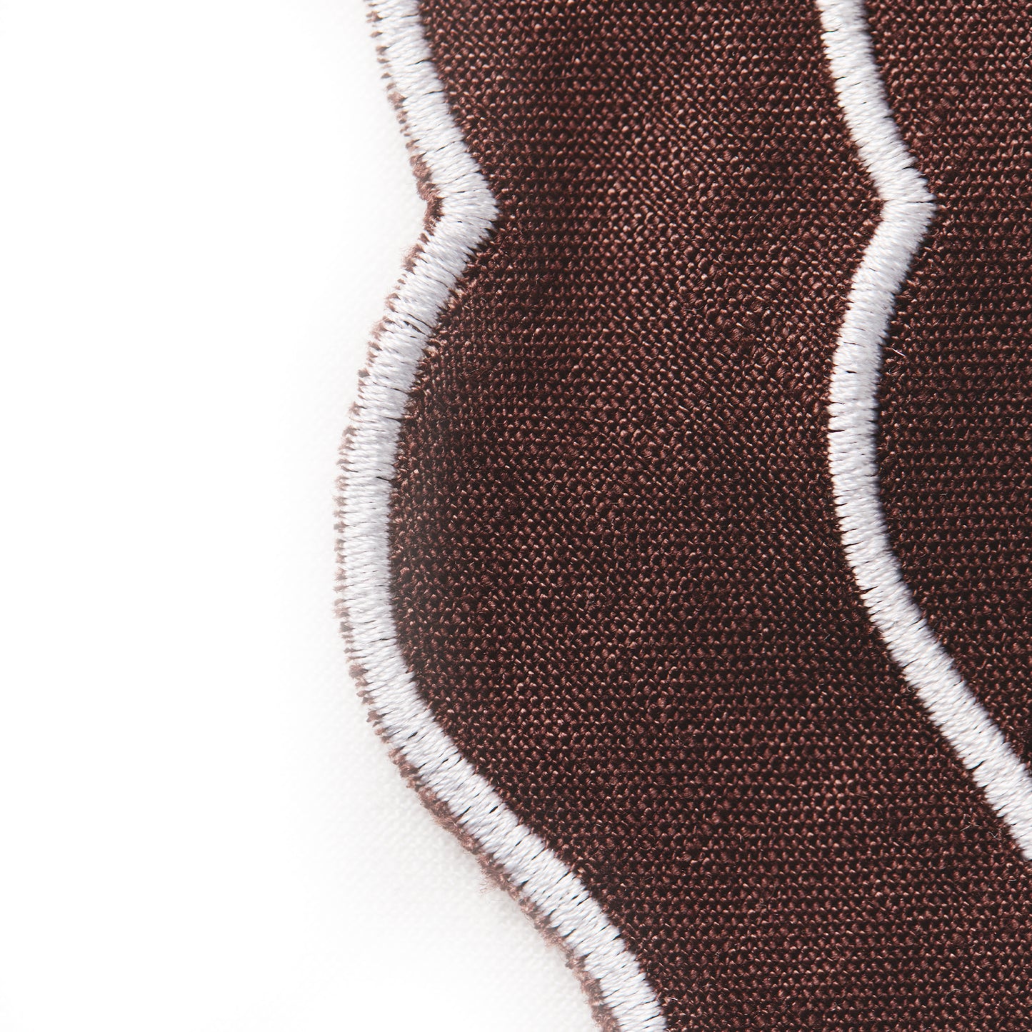 Set of 4 - Linen Scalloped Edged Placemats - Chocolate
