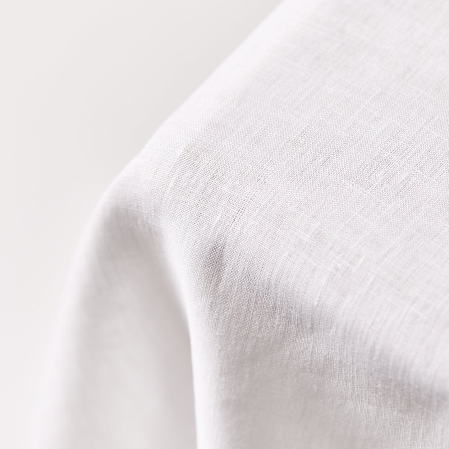 Linen Tablecloth with Hemstitched Edge - White - 6 person table size