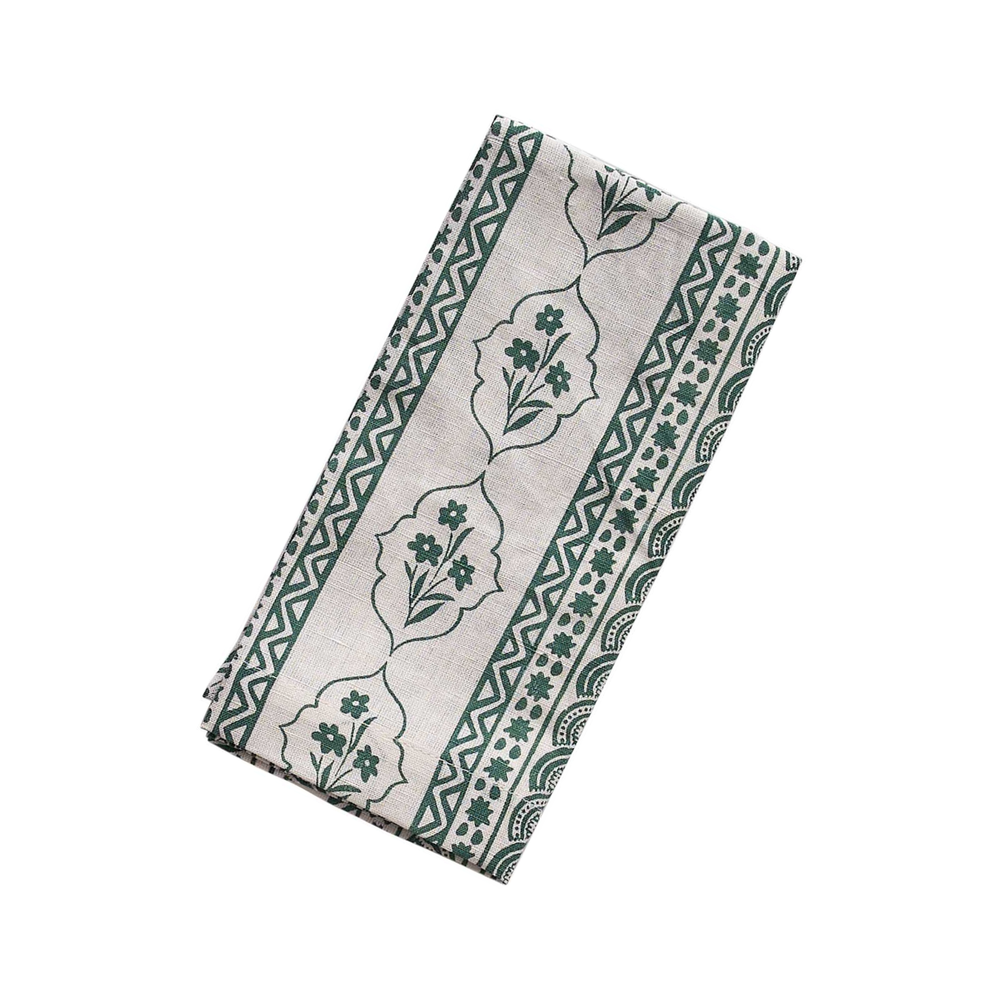 First Bloom Linen Napkins Emerald Green (Set of 4)