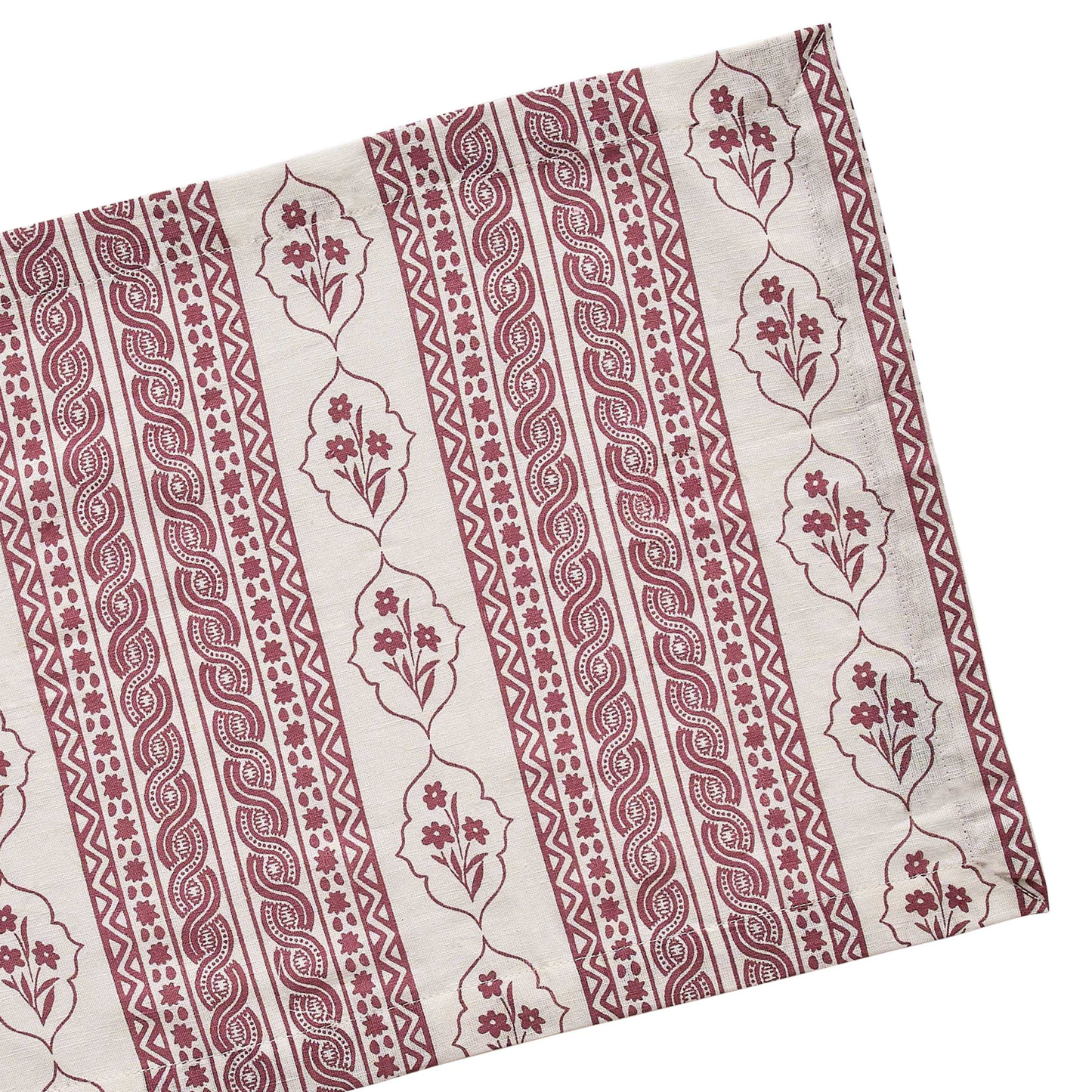 First Bloom Linen Placemats Ruby Red (Set of 4)