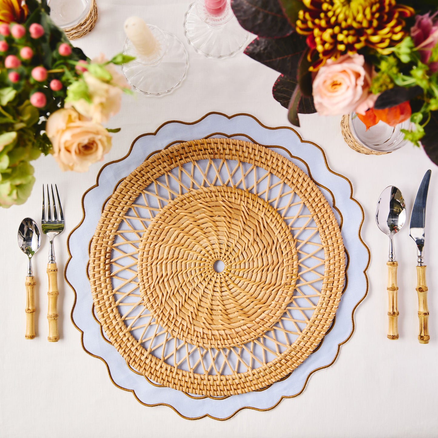 Set of 2 - Handmade Rattan Placemats